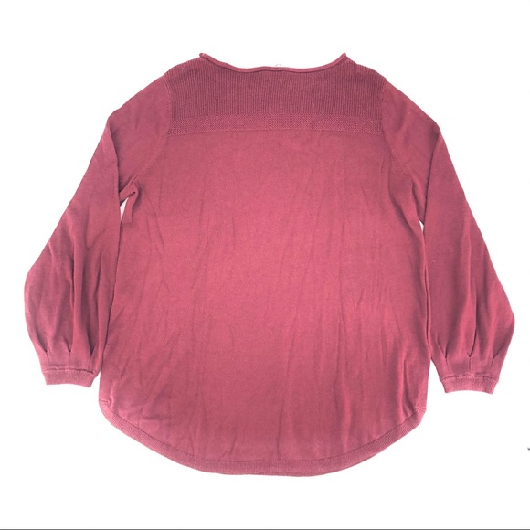 Caslon Maroon Knit Pull-Over Sweater, Size S, NWT - Picture 3 of 4